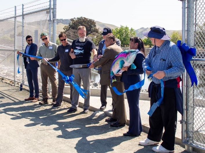 Alameda Creek rubber dam ribbon cutting ceremony